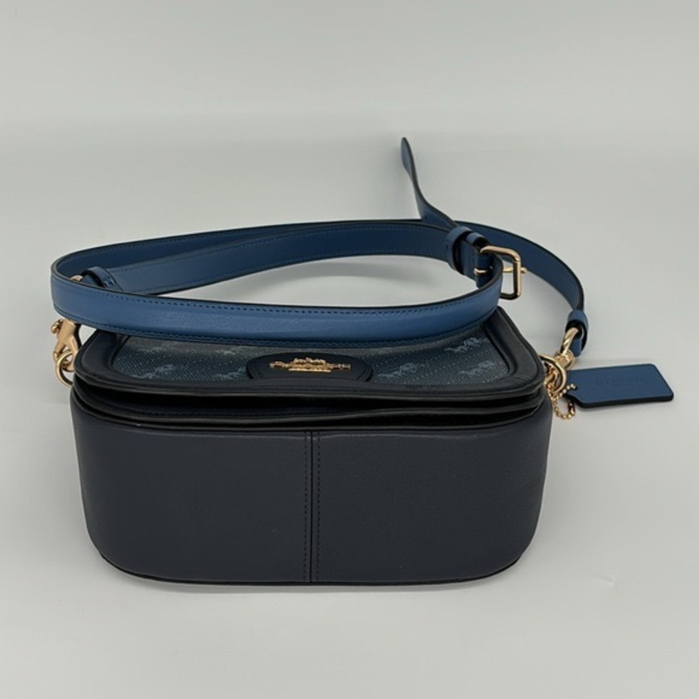 Coach Saddle Bag With Horse And Carriage Dot Print - Picture 8 of 15